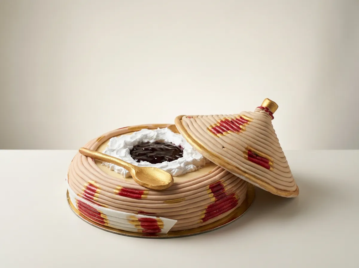 Traditional Ethiopian Genfo Celebration Cake